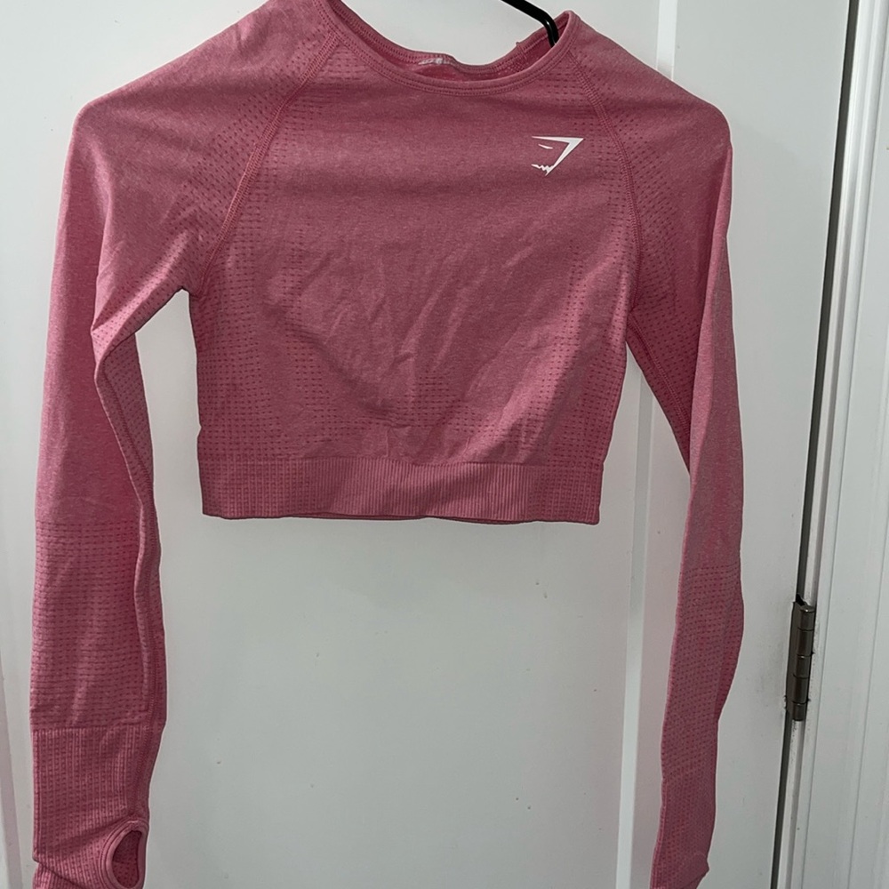 Pink Gymshark long sleeve top